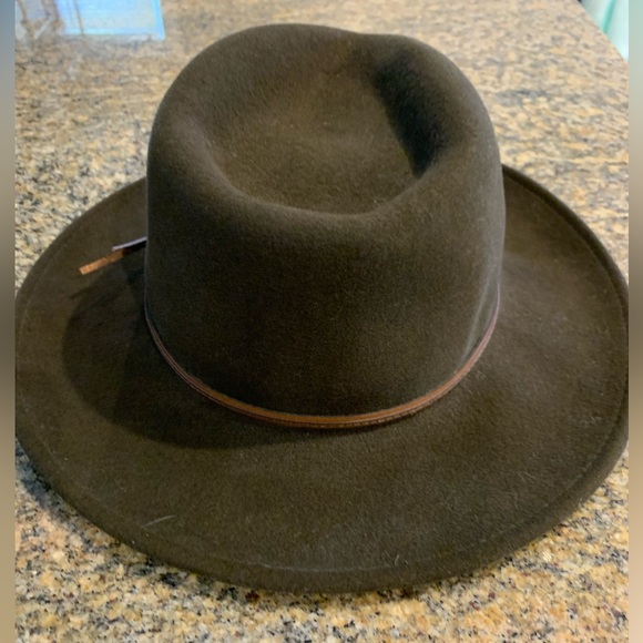 Country Gentleman Lite Felt 100% Wool water repellent Brown Outback Hat Large - Picture 5 of 12